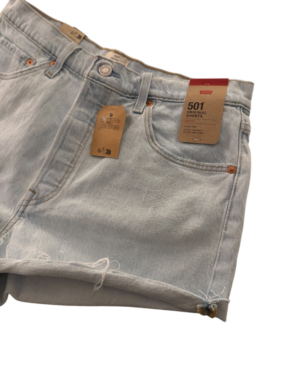 Levi’s 501 size 32 light wash Jean shorts - Picture 4 of 9